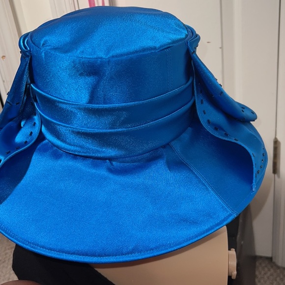 Mr Song  derby belt hat royal blue main image 4